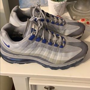 NIKE AIRMAX 95... gray/blue color size 10 men’s.